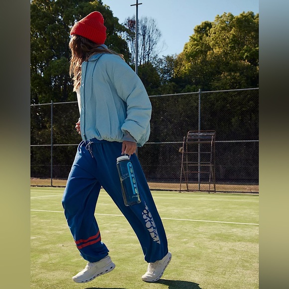 NEW Free People Outpost Bomber Jacket In Boardwalk Blue - Picture 3 of 14